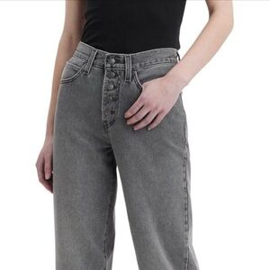 💕Levi's Gray Straight Leg Jeans Denim size 29x30